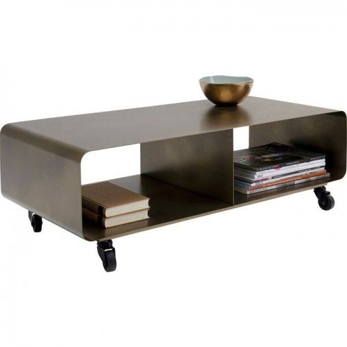 LOUNGE lacquered bronze TV cabinet