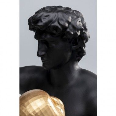 Statue black man golden boxing gloves BALBOA