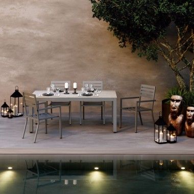 Conjunto de 4 lanternas preto ouro giardino 2