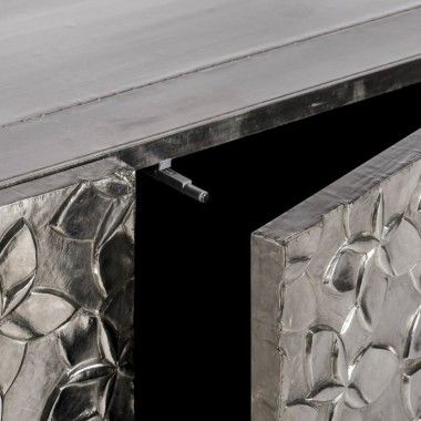 Confortevole modello fiori argento metallo / legno SPACES