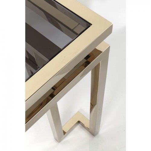 Goldene Glaskonsole aus Edelstahl, 160 cm RUSH