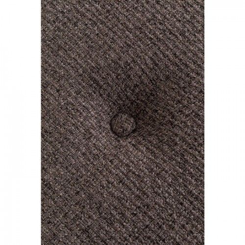Upholstered bench brown fabric metal DOLCE