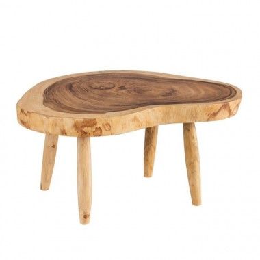 Mesa de café Madeira natural 70 cm roju