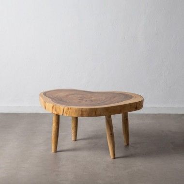 Natural wood coffee table 70 cm ROJU