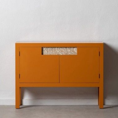 Pumpkin metal chest of drawers 3 drawers 2 doors SERESTI