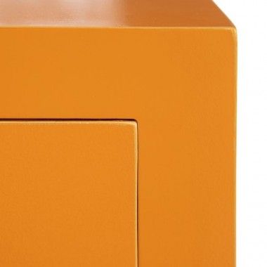 Pumpkin metal chest of drawers 3 drawers 2 doors SERESTI