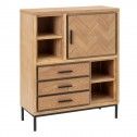 Dressoir essenhout/metaal MESA