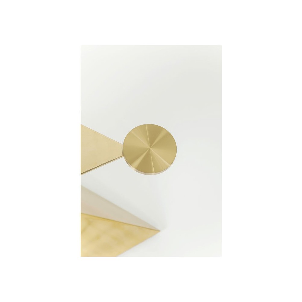 Console de design de vidro e ouro 140 cm Gloria