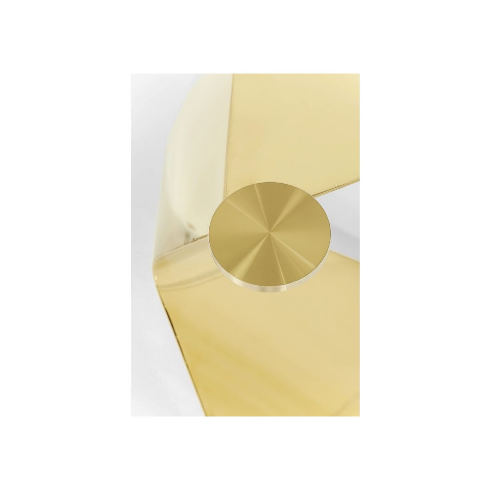 Console de design de vidro e ouro 140 cm Gloria