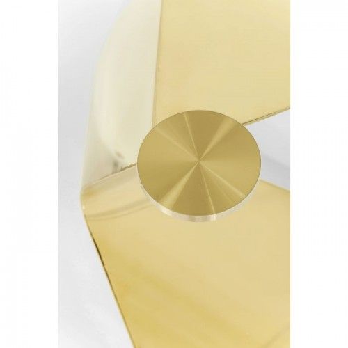 Designer console in glass and gold 140 cm GLORIA