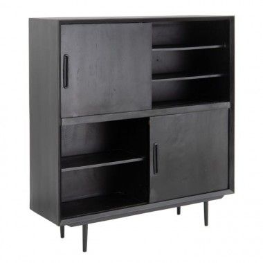 Mango wood wardrobe 3 doors 5 drawers SUENOS