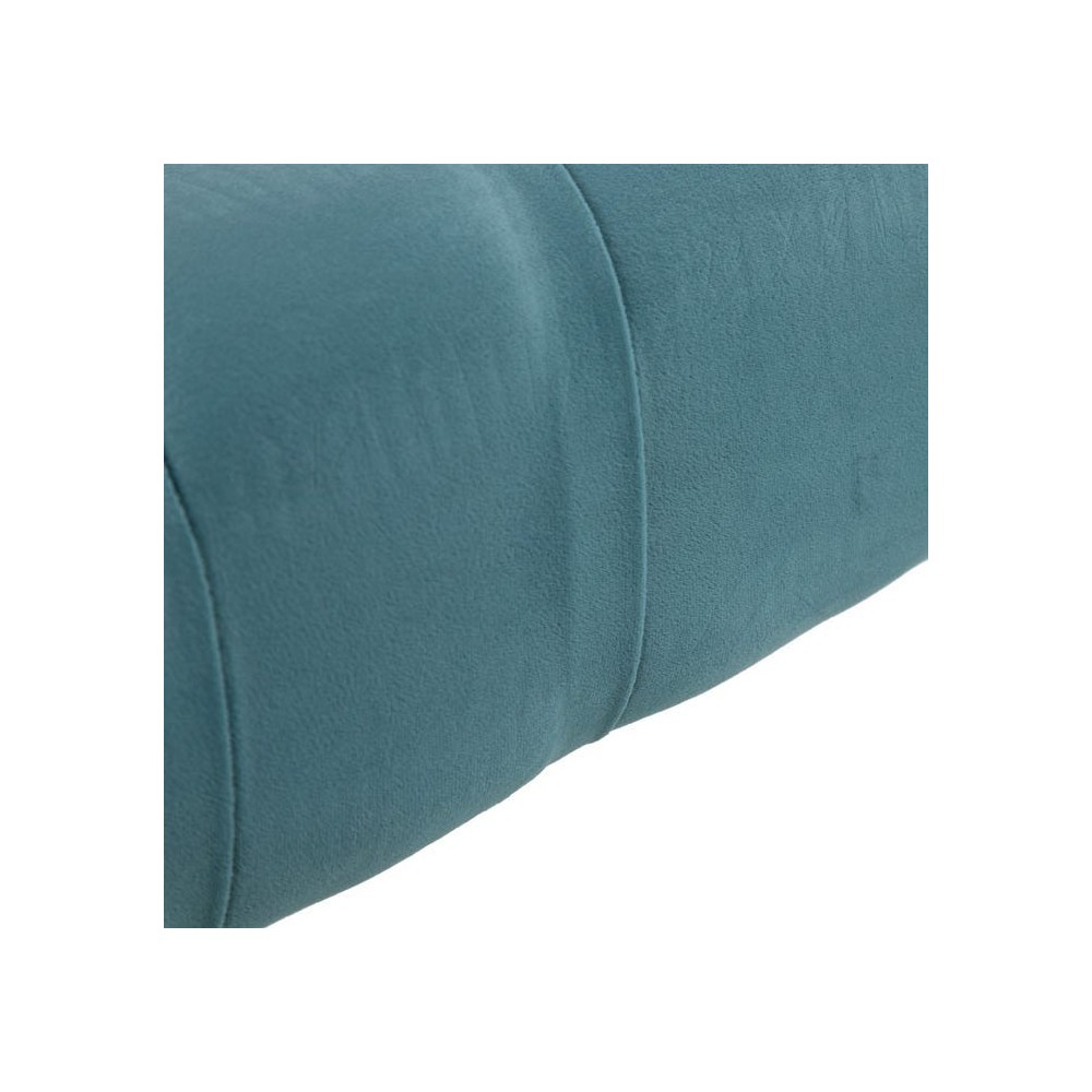 Banco acolchoado azul tecido de veludo xsprend