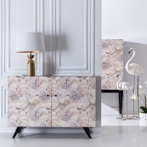 Flamenco printed sideboard with 2 doors CABINET