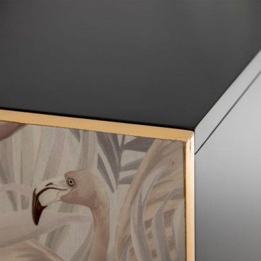 Flamenco-bedrucktes Sideboard mit 2 Türen SCHRANK