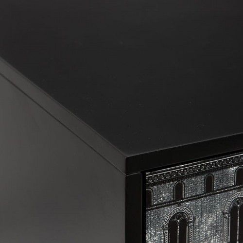 Black / Branco Impresso Bahut Gabinete