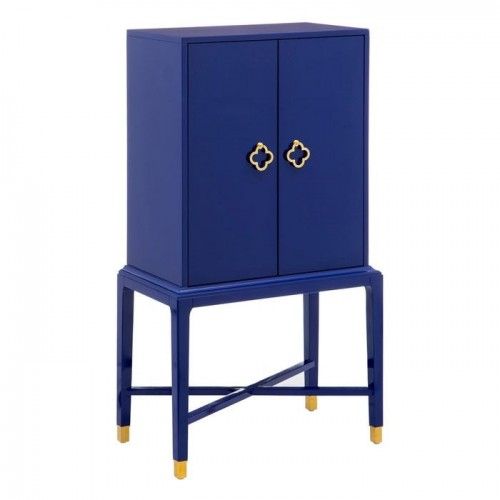 Blue fir wood cabinet with 2 doors CABINET