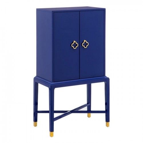 Blauwe PRIER HOUTEN KAAD 2 Deurenkast