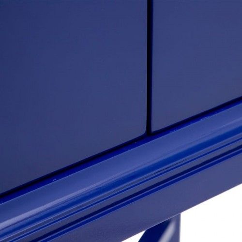 Blauer Tannenholzschrank mit 2 Türen SCHRANK