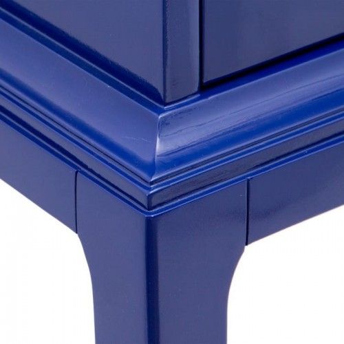 Blauer Tannenholzschrank mit 2 Türen SCHRANK