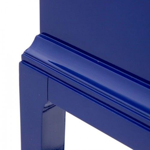 Blauer Tannenholzschrank mit 2 Türen SCHRANK