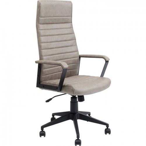 Chaise de bureau beige haut dossier LABORA