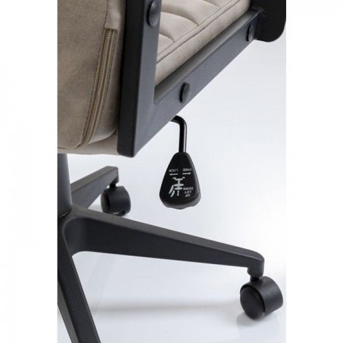 Silla de oficina LABORA beige con respaldo alto