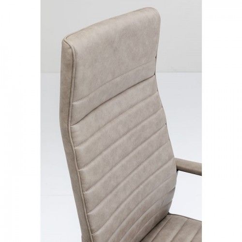 Silla de oficina LABORA efecto piel beige - KARE DESIGN