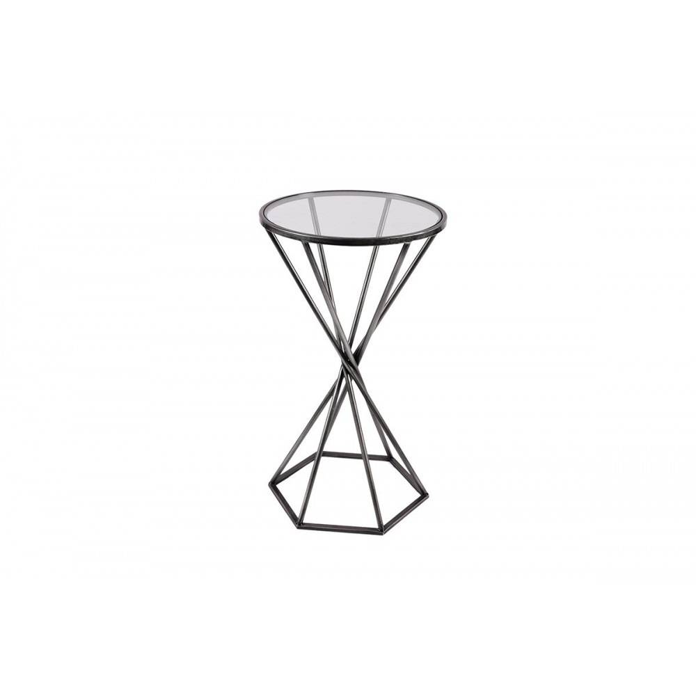 Grey metal sofá geométrico final trianglus
