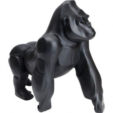 Matte zwarte decoratieve gorilla 57 cm Gorilla