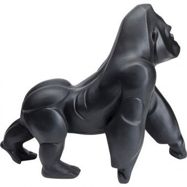 Matte zwarte decoratieve gorilla 57 cm Gorilla