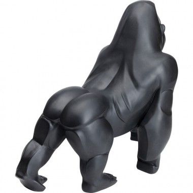 Matte zwarte decoratieve gorilla 57 cm Gorilla