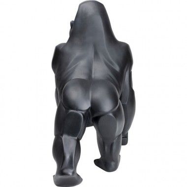 Matte zwarte decoratieve gorilla 57 cm Gorilla