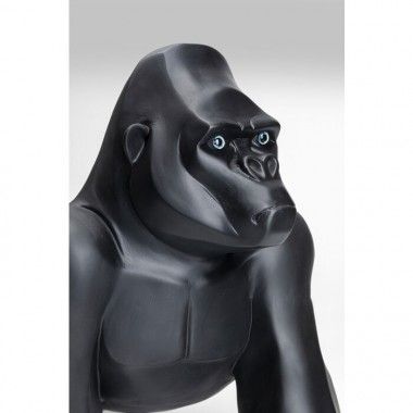 Matte zwarte decoratieve gorilla 57 cm Gorilla