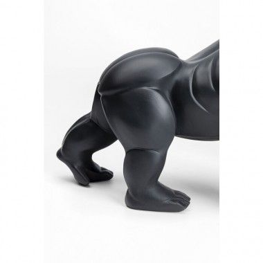 Matte zwarte decoratieve gorilla 57 cm Gorilla