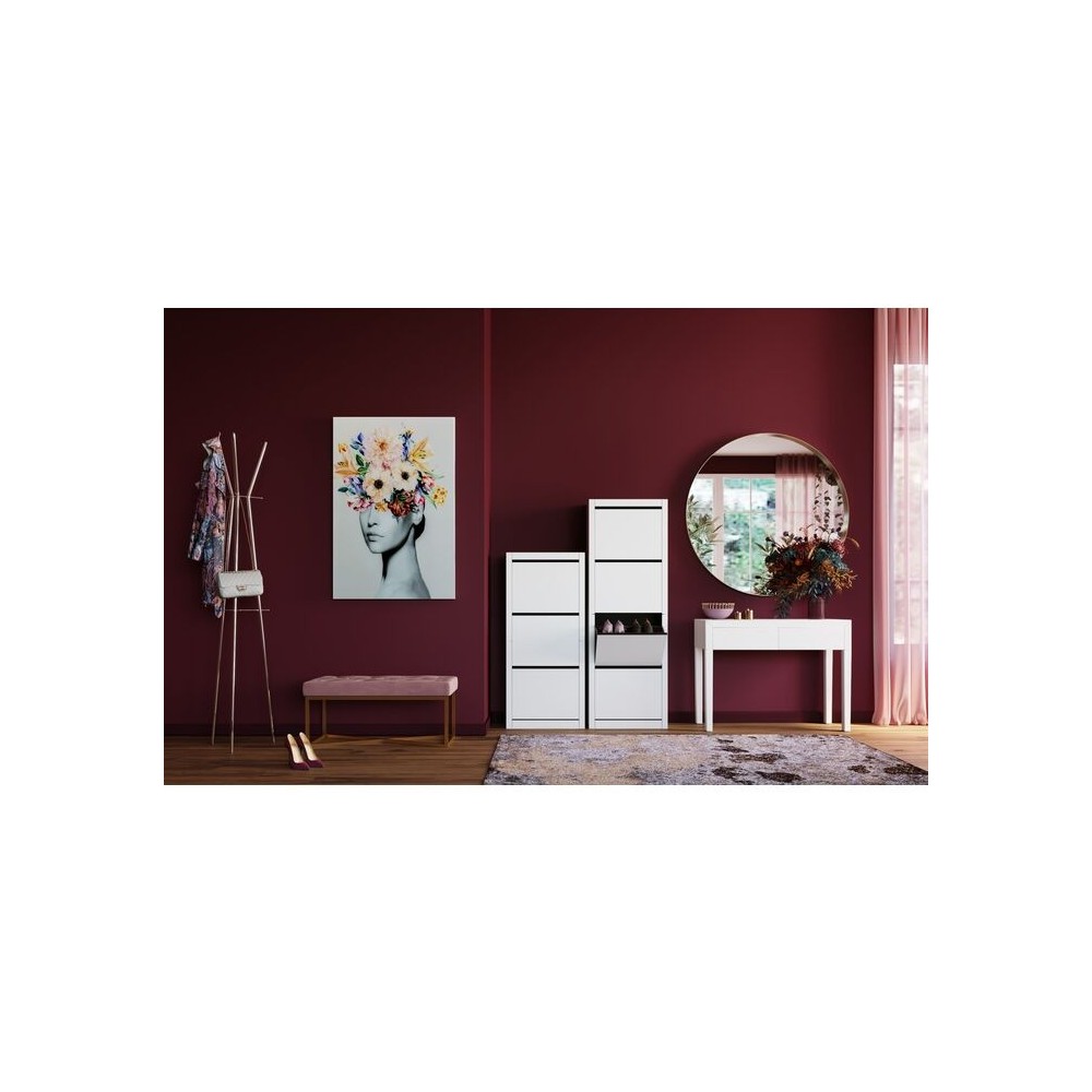 LUXE console van grijs getint spiegelglas