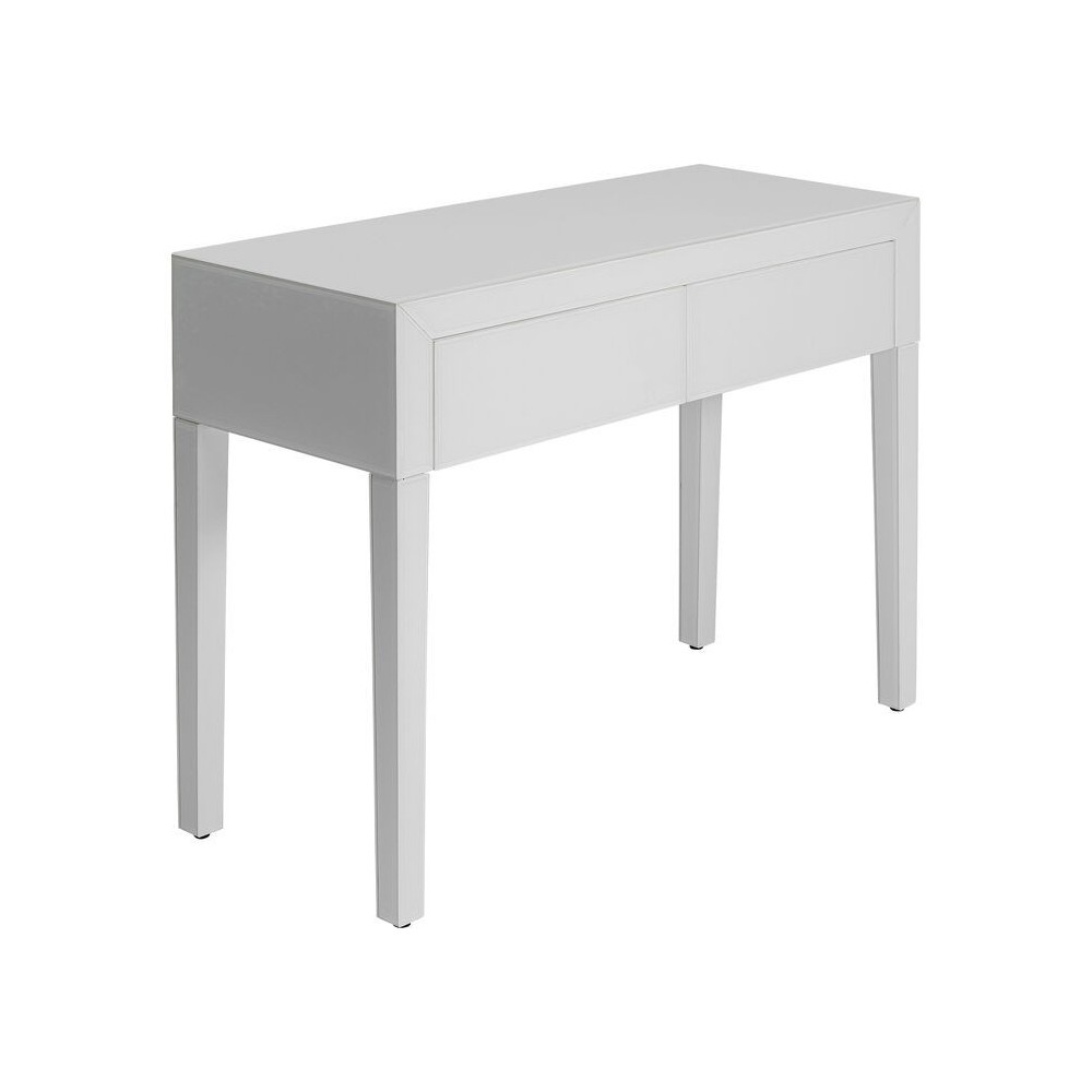 LUXE console van grijs getint spiegelglas