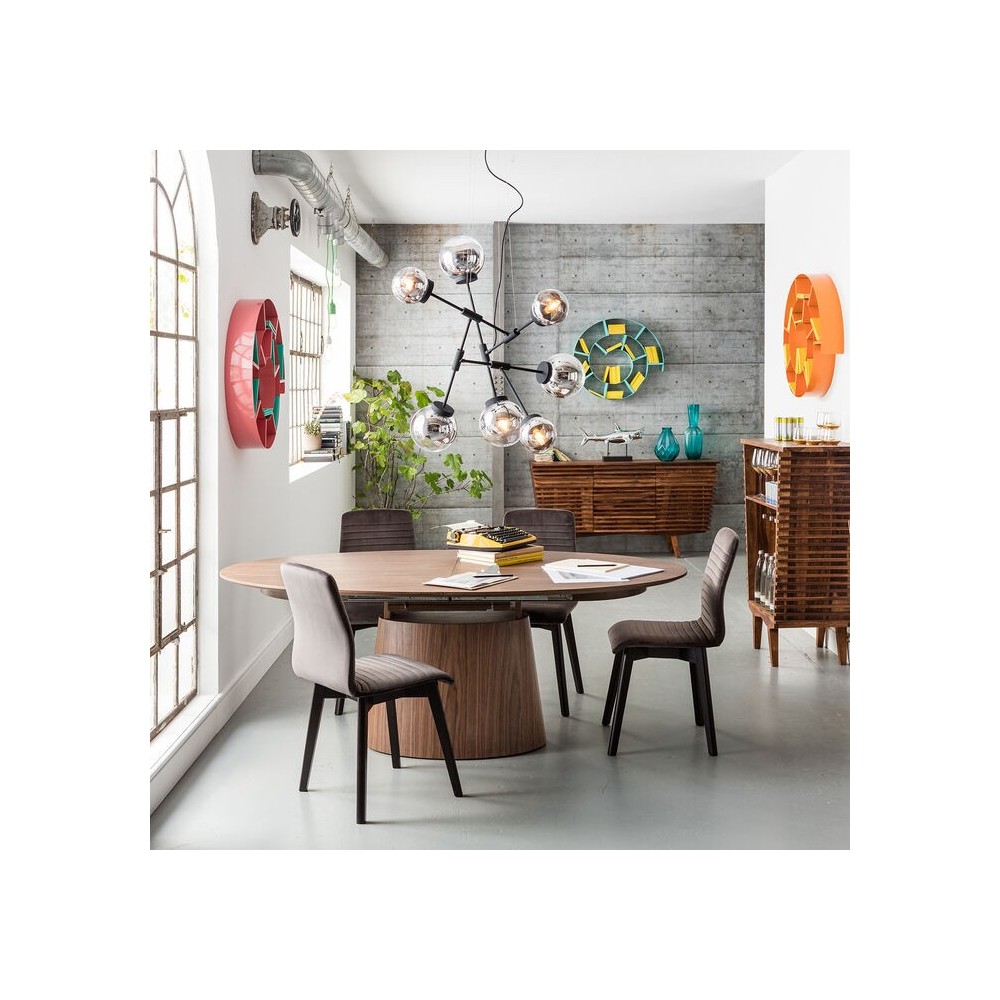 Extensible dining table 200 wood walnut Benvenuto