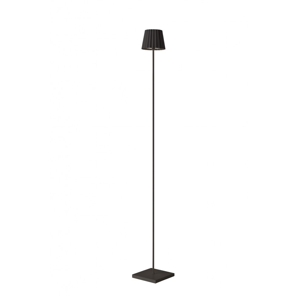 Schwarze Stehleuchte für den Außenbereich, Design Large TROLL