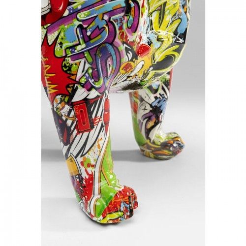 LANGXIANGART Sculture di graffiti, arte moderna colorata francese Bulldog  statua graffiti ornamenti ufficio stampa resina cane decorazione casa  artigianato 25.5x13x24.5cm stile A : : Casa e cucina