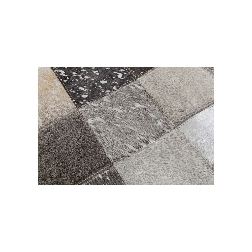 Carpet 240 x 170 cm Pelle patchwork e lana Cosmo Kare Design