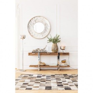 Carpet 240 x 170 cm Pelle patchwork e lana Cosmo Kare Design 2
