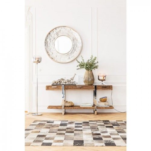 Carpet 240 x 170 cm Pelle patchwork e lana Cosmo Kare Design