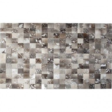 Carpet 240 x 170 cm Pelle patchwork e lana Cosmo Kare Design