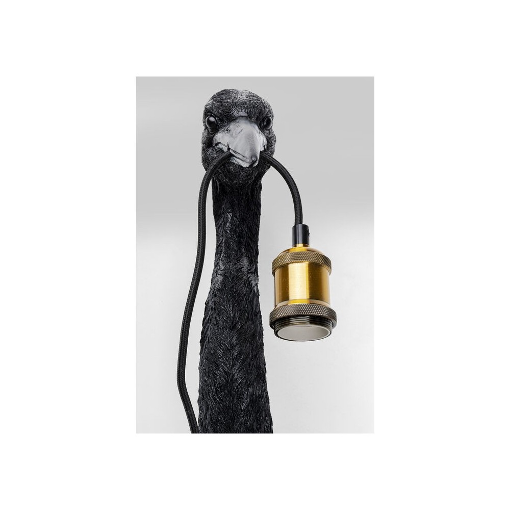 Black heron head wall light Kare design