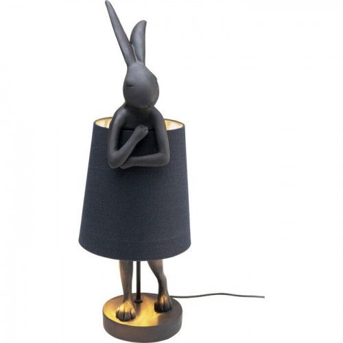 Lâmpada de coelho de coelho preto