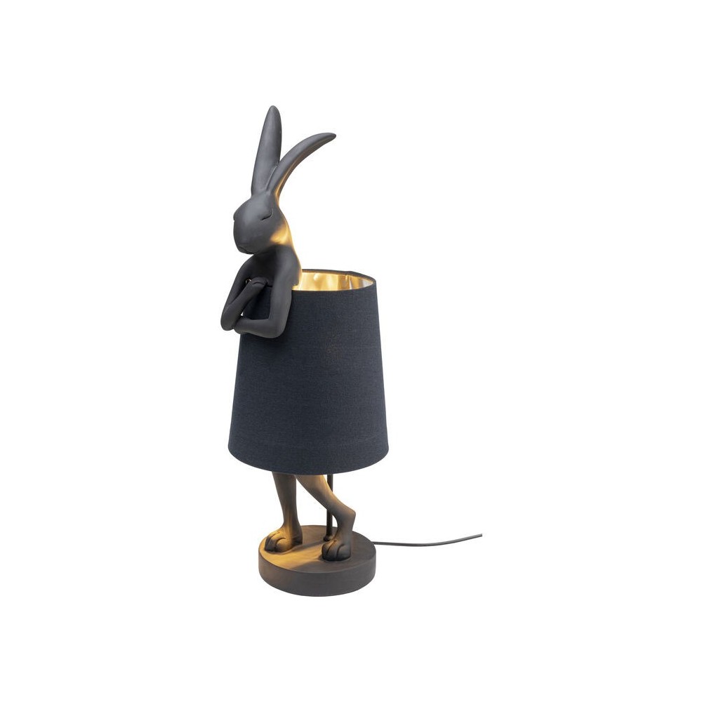 Lámpara conejo negro RABBIT