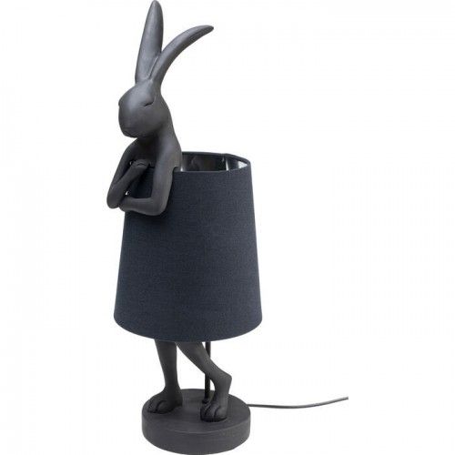 Lâmpada de coelho de coelho preto