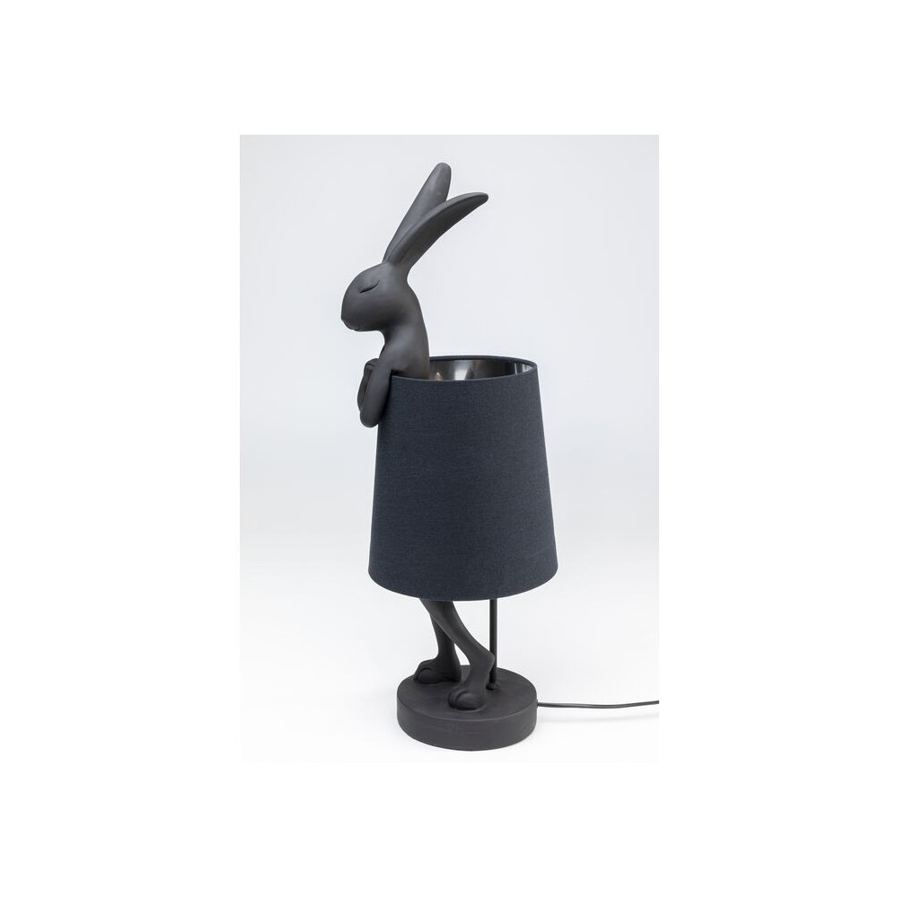 Lâmpada de coelho de coelho preto
