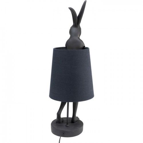 Lâmpada de coelho de coelho preto