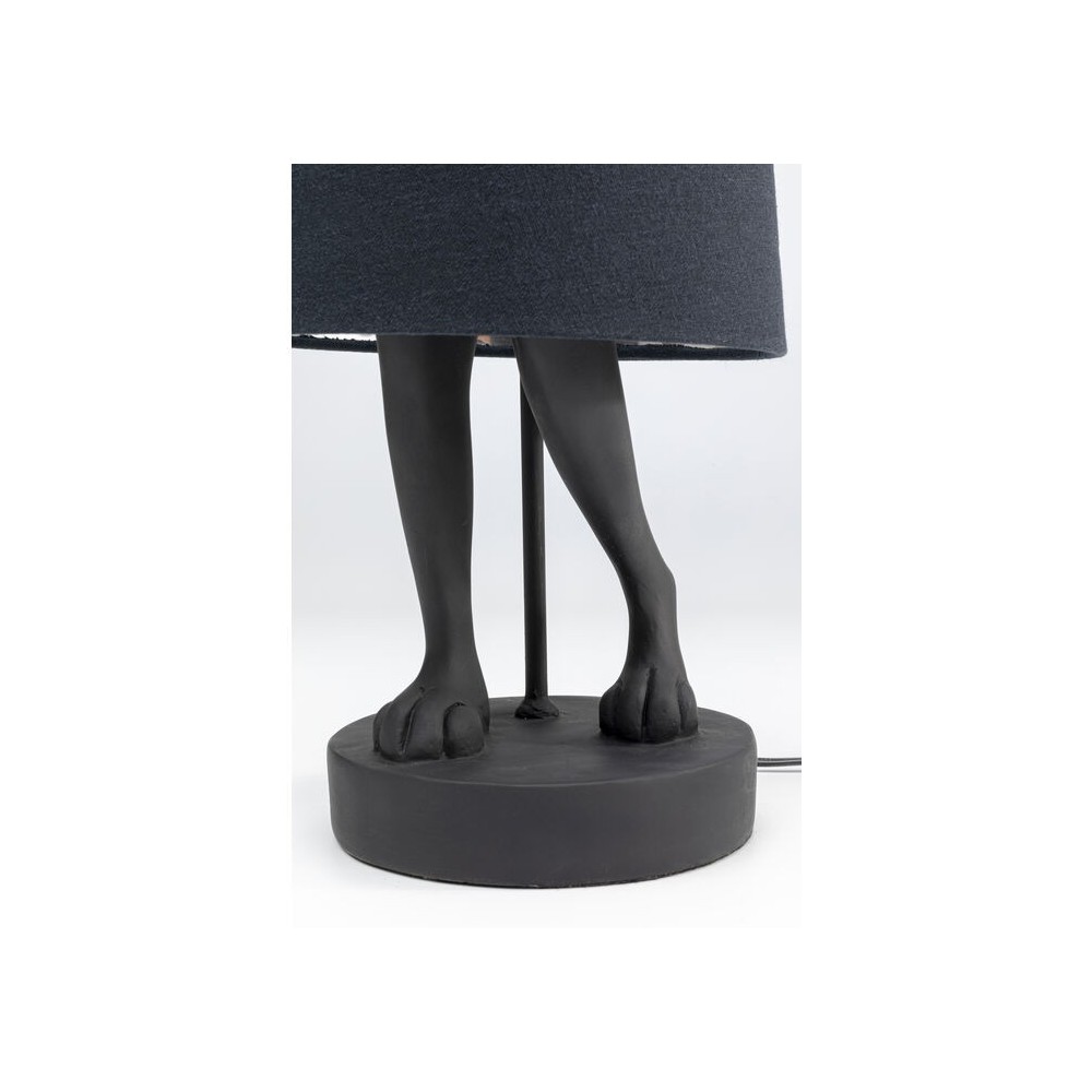 Lâmpada de coelho de coelho preto